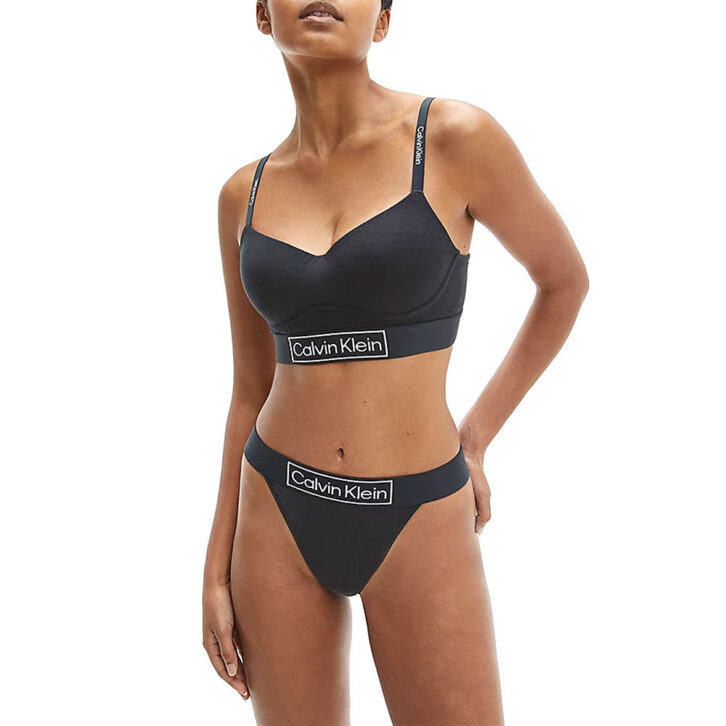 Γυναικείο Σουτιέν χωρίς Μπανέλα Reimagine Heritage Calvin Klein 000QF6770E-UB1 Μαύρο