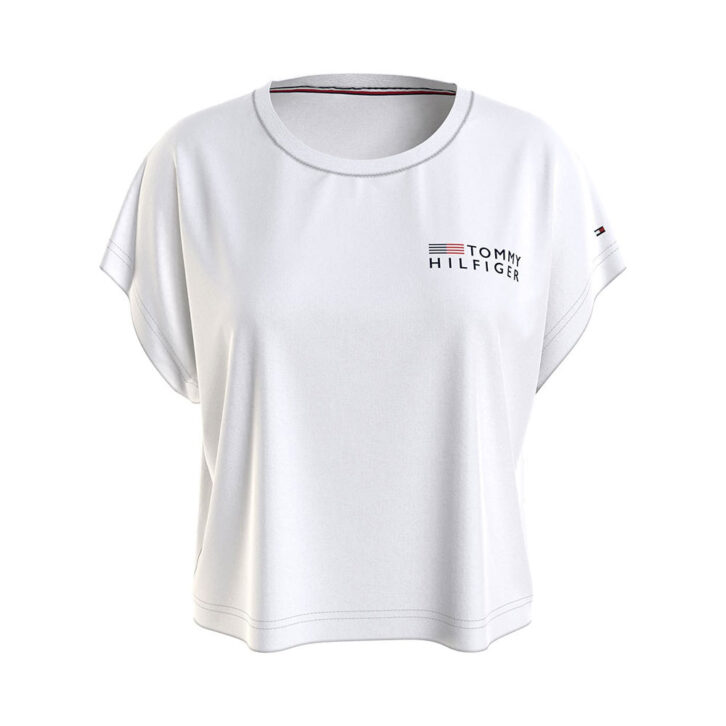 Γυναικείο Κοντομάνικο T-Shirt Tommy Hilfiger UW0UW03632-YBR Λευκό