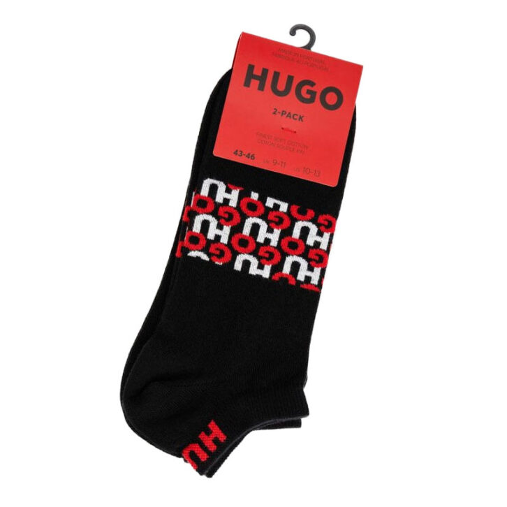 Ανδρικές Κάλτσες Logo Allov 2pack HUGO 50478373-001 Μαύρο