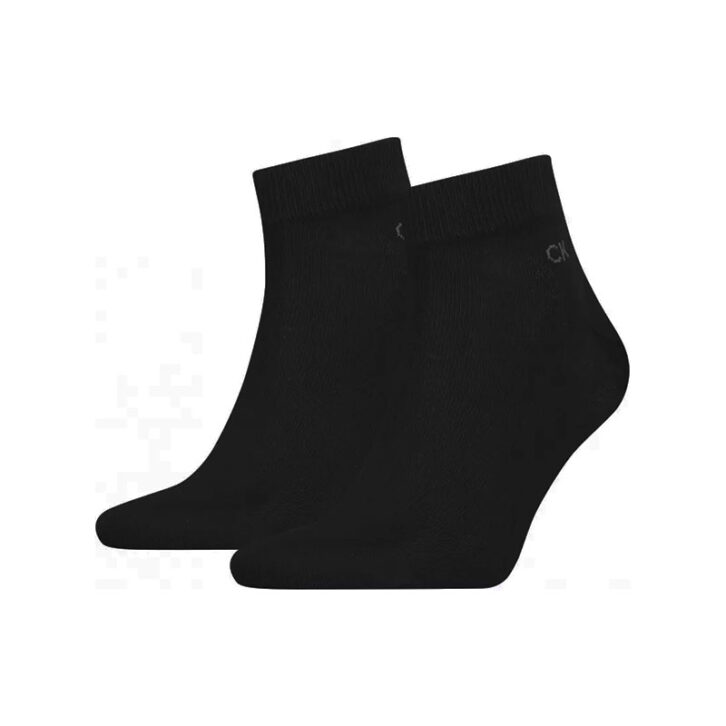 Ανδρικές Βαμβακερές Ημίκοντες Κάλτσες Calvin Klein 2pack 701218706-001 Μαύρο