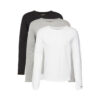 Ανδρική Μακρυμάνικη Μπλούζα 3pack Tommy Hilfiger UM0UM03022-0XS Λευκό Μαύρο Γκρι